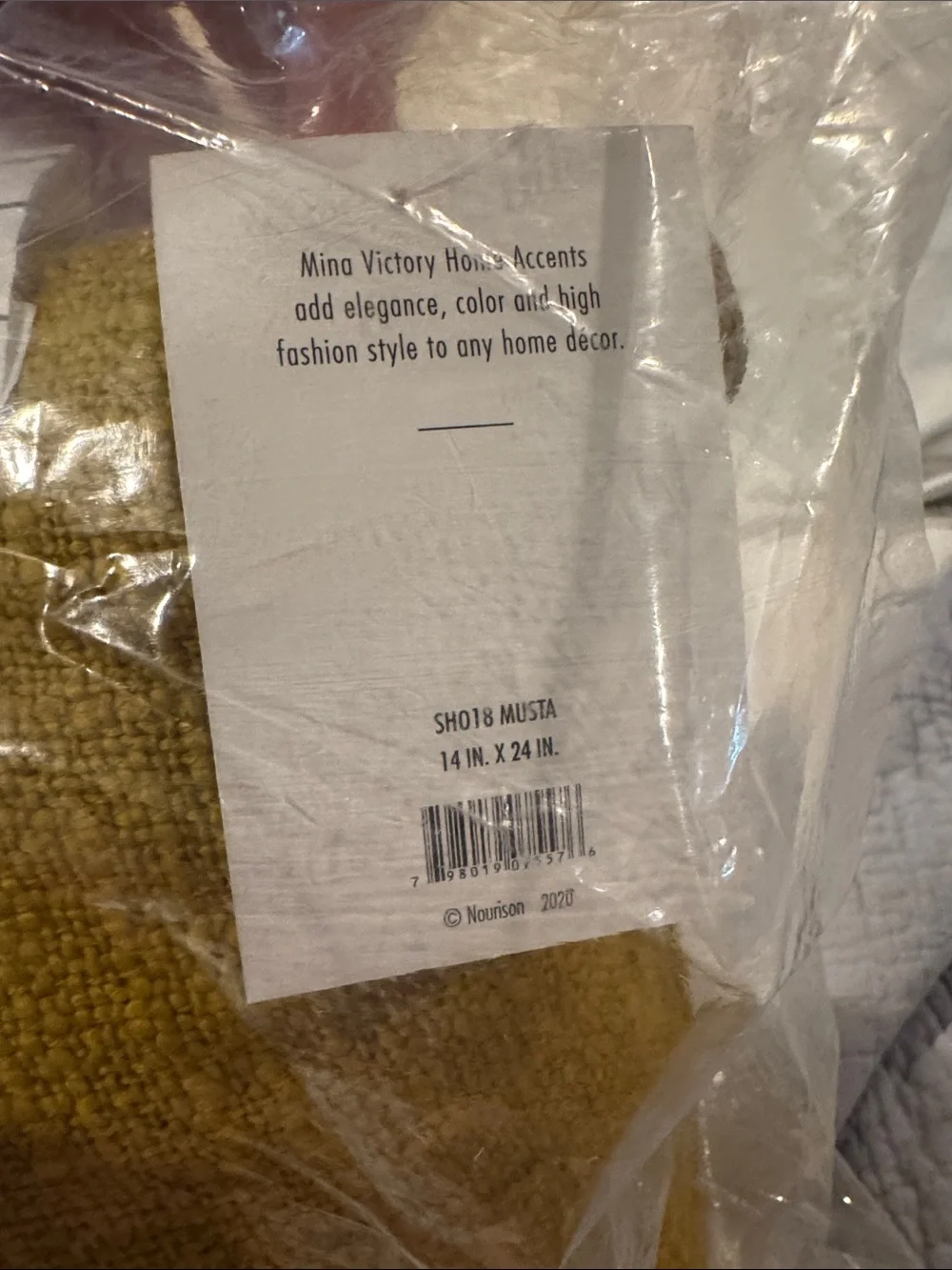 Target Mustard Yellow Textured Lumbar Pillow - Home Accents